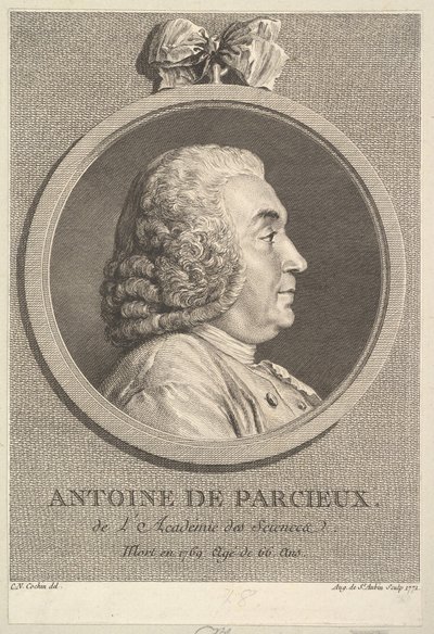 Retrato de Antoine de Parcieux de Augustin de Saint Aubin