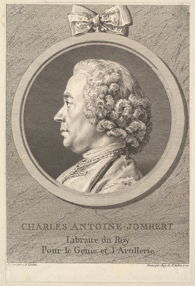 Retrato de Charles-Antoine Jombert, 1770 de Augustin de Saint Aubin