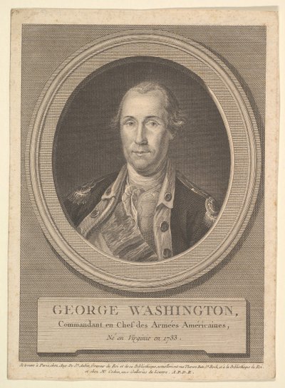 Retrato de George Washington, agosto de 1836 de Augustin de Saint Aubin