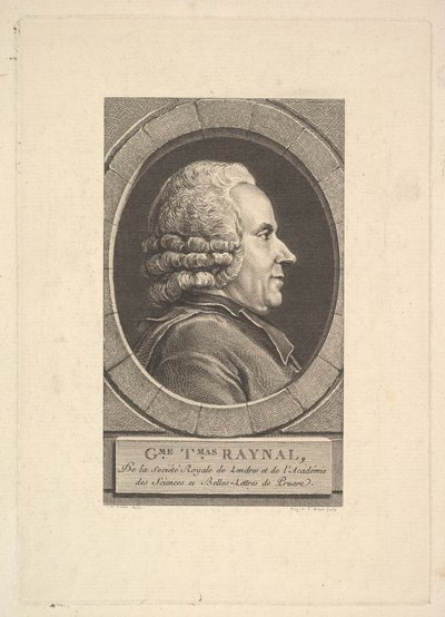 Retrato de Guillaume-Thomas Raynal, 1773 de Augustin de Saint Aubin
