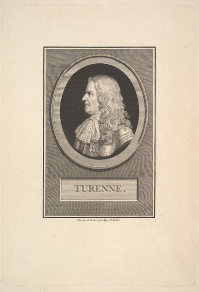 Retrato de Henry de la Tour, Vizconde de Turenne de Augustin de Saint Aubin
