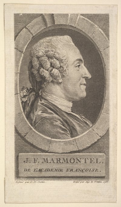 Retrato de Jean-François Marmontel de Augustin de Saint Aubin