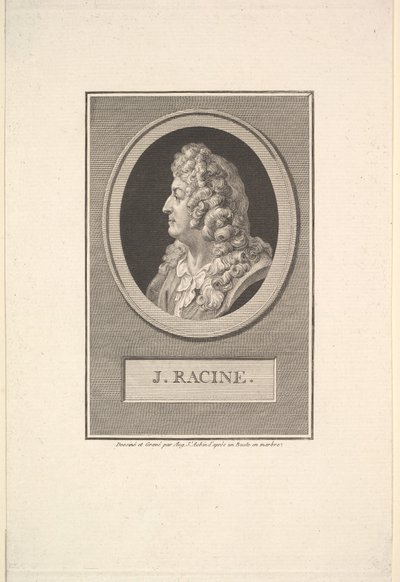 Retrato de Jean Racine de Augustin de Saint Aubin