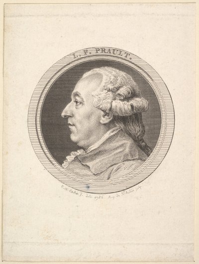 Retrato de L. F. Prault, 1787. de Augustin de Saint Aubin