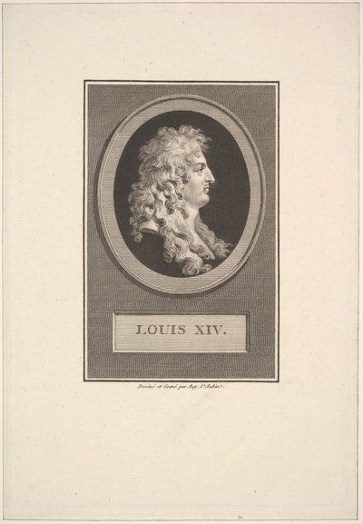 Retrato de Luis XIV, 1779 de Augustin de Saint Aubin