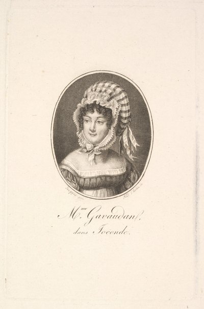 Retrato de Madame Gavaudan de Augustin de Saint Aubin