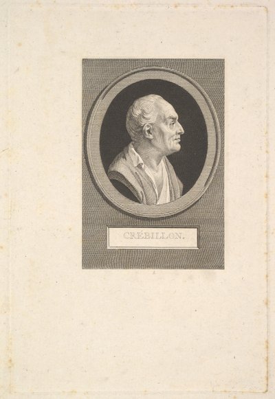 Retrato de Prosper Jolyot de Crébillon de Augustin de Saint Aubin