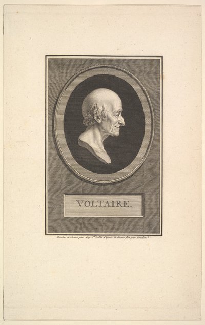Retrato de Voltaire de Augustin de Saint Aubin