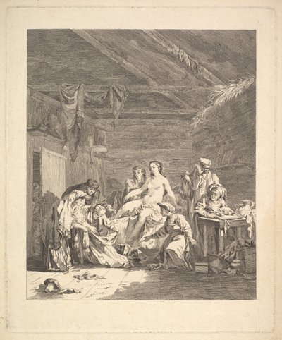 Viñeta del primer volumen, página 165: Uso de los rusos después del matrimonio y antes de la boda de Augustin de Saint Aubin