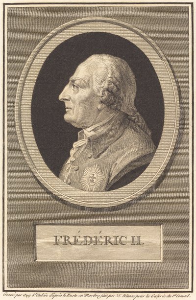 Federico II de Augustin de Saint Aubin after Barthelemy Blaise