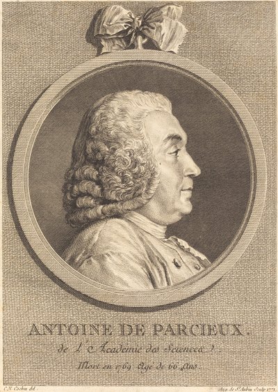 Antoine De Parcieux de Augustin de Saint Aubin after Charles Nicolas Cochin I