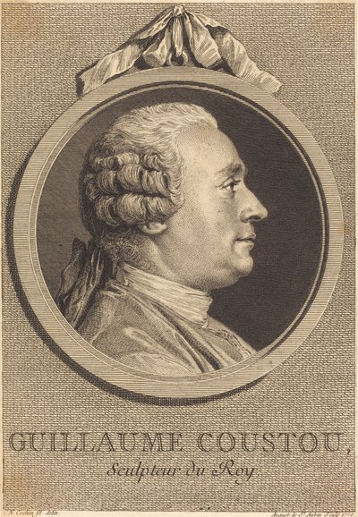 Guillaume Coustou de Augustin de Saint Aubin after Charles Nicolas Cochin II