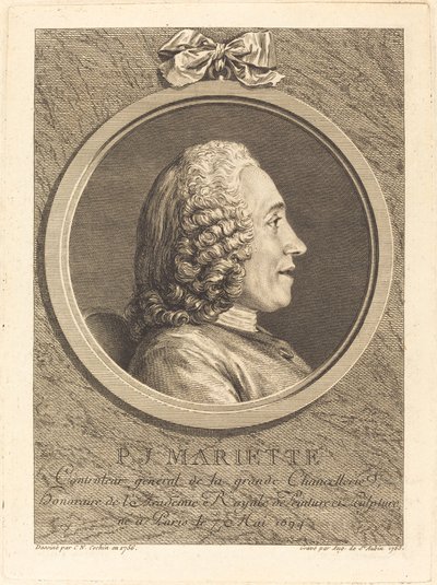 Pierre-Jean Mariette de Augustin de Saint Aubin after Charles Nicolas Cochin II