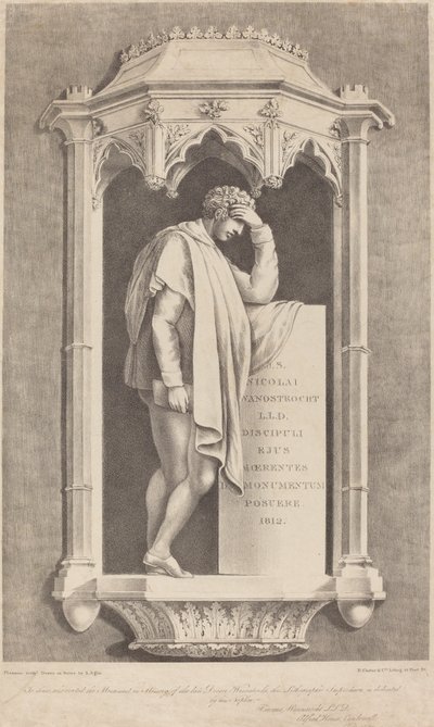 Monumento a Nicolai Wanostrocht de Augustine Aglio after John Flaxman