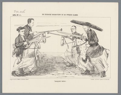 Mascarada de Utrecht de 1851: Rederijkers en 1500 Los Rederijkers. 1500 (título sobre el objeto) La Historia Nacional. desde los primeros tiempos hasta finales del siglo XVII, en ocho escenas, presentadas disfrazadas por S.H. Estudiantes de la Escuela de U de Augustinus Jacobus Bernardus Wouters