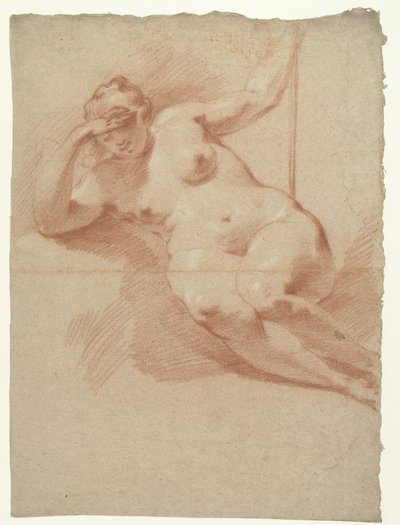 Desnudo femenino recostado de Augustinus Terwesten (I)