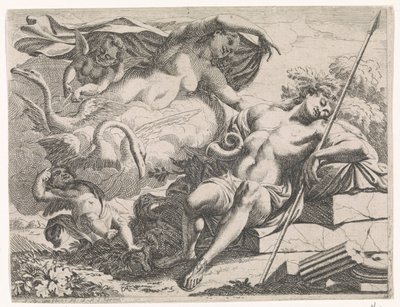 Venus observa al Adonis dormido de Augustinus Terwesten (I)