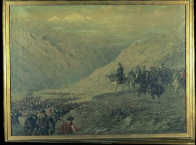 El paso de los Andes en 1817 (óleo sobre lienzo) de Augusto Ballerini