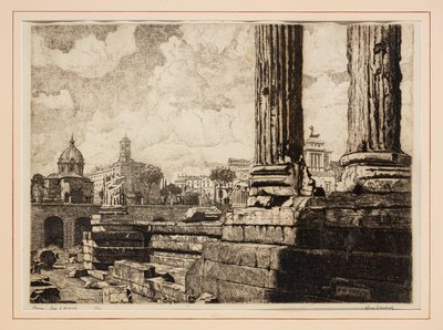 Foro de Augusto (aguafuerte) de Augusto Baracchi