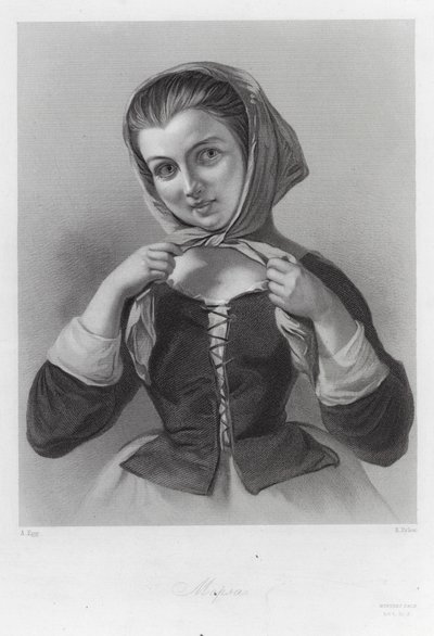 Mopsa, personaje de El cuento de invierno (grabado) de Augustus (after) Egg