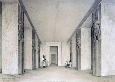 Interior del Templo del Norte, Ebsamboul, Nubia, Egipto, siglo XIX de Augustus Butler