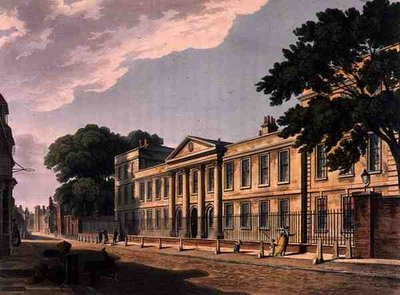 Frente del Emmanuel College, Cambridge, de 