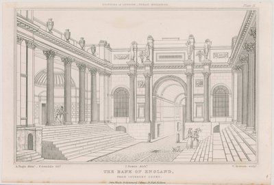 Banco de Inglaterra, Lothbury Court de Augustus Charles Pugin