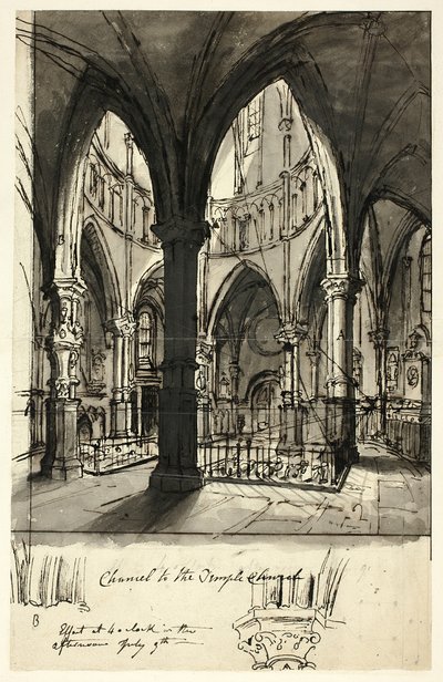 Presbiterio de la Iglesia del Templo de Augustus Charles Pugin