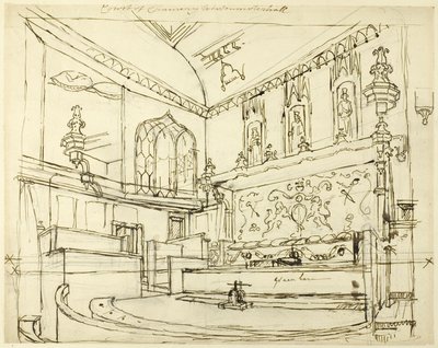 Tribunal de Cancillería, Westminster Hall de Augustus Charles Pugin