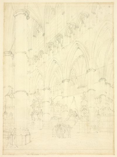 Nave norte, Abadía de Westminster de Augustus Charles Pugin
