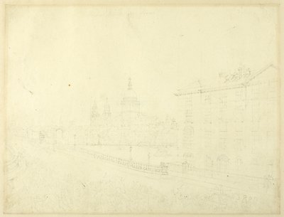 Estudio para el incendio de Londres, de Microcosm of London de Augustus Charles Pugin