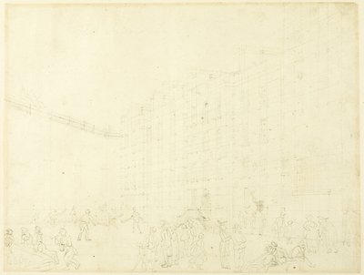 Estudio para la prisión de Fleet, de Microcosm of London de Augustus Charles Pugin