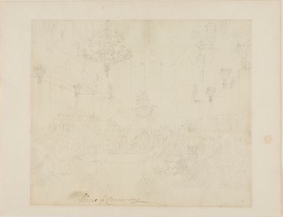 Estudio para la Cámara de los Comunes, de Microcosm of London de Augustus Charles Pugin