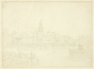 Estudio para montar guardia, St James Park, de Microcosm of London de Augustus Charles Pugin