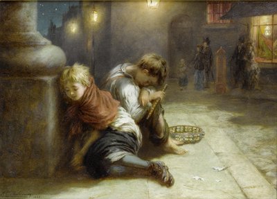 Juglares fatigados de Augustus Edwin Mulready