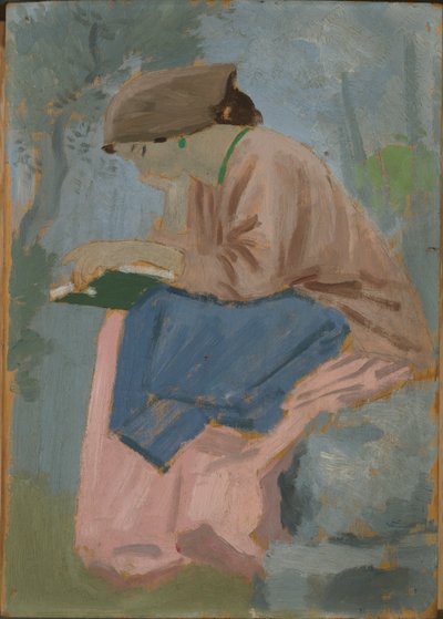 Una Mujer Leyendo - Estudio Provenzal de Augustus John