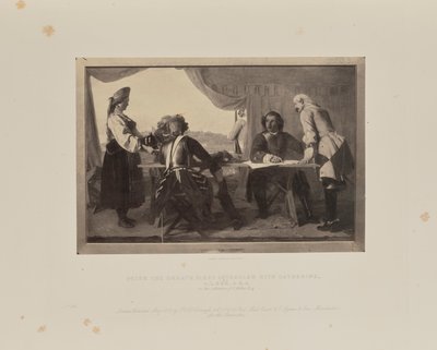 La primera entrevista de Pedro el Grande con Catalina, 1858 de Augustus Leopold Egg