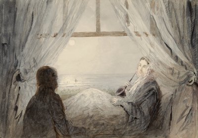 Retrato de Harriet Martineau en un Sofá, 1844 de Augustus Leopold Egg