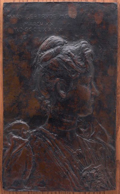 Mary Gertrude Mead (más tarde Mary Gertrude Abbey, 1851) de Augustus Saint Gaudens