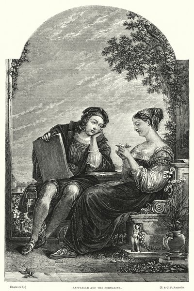 Raffaelle y la Fornarina de Augustus Wall (after) Callcott