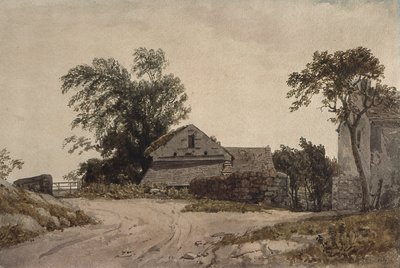 Cabañas junto al camino de Augustus Wall Callcott