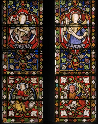Cristo Rodeado de Ángeles, detalle, 1850 de Augustus Welby Northmore Pugin