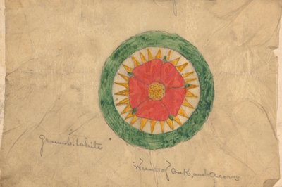 Diseño para una corona de roble y bellota, posiblemente relacionado con los diseños para la silla del orador de Augustus Welby Northmore Pugin