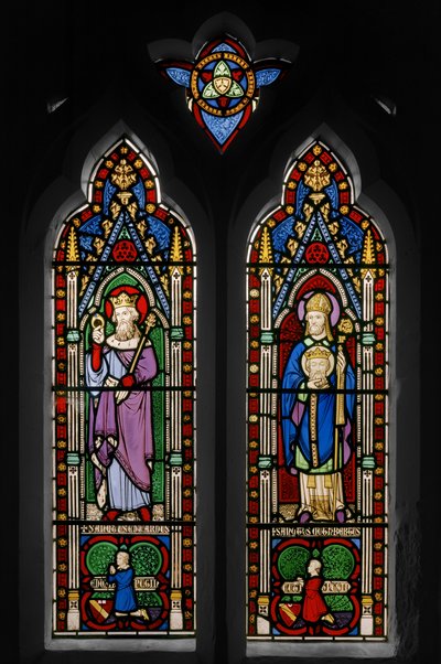 Eduardo el Confesor y San Cuthbert, Ventana de la Capilla, c.1844 de Augustus Welby Northmore Pugin