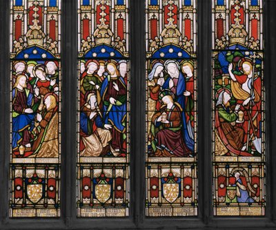 Eventos en la Vida de Santa María Magdalena (detalle) de Augustus Welby Northmore Pugin