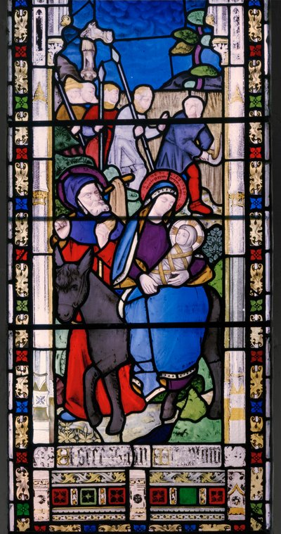 Huida a Egipto (detalle) de Augustus Welby Northmore Pugin