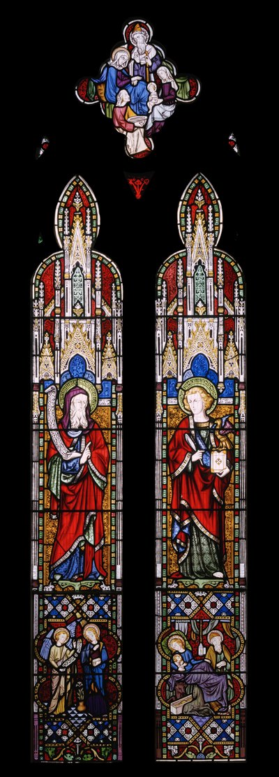 Isaías y San Juan Evangelista de Augustus Welby Northmore Pugin