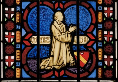 Pugin Arrodillado en Oración, Ventana Este de la Capilla, c.1844 de Augustus Welby Northmore Pugin