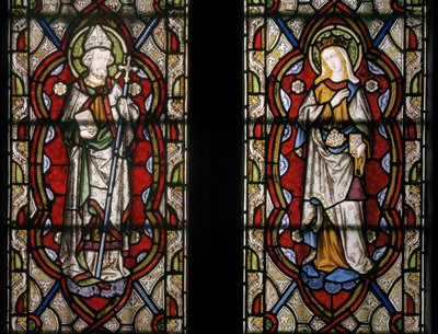 San Juan de Beverley y Santa Isabel de Hungría, detalle, 1849 de Augustus Welby Northmore Pugin