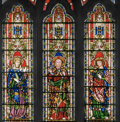 Virgen y Cristo con Santos, Ventana Este (detalle) de Augustus Welby Northmore Pugin